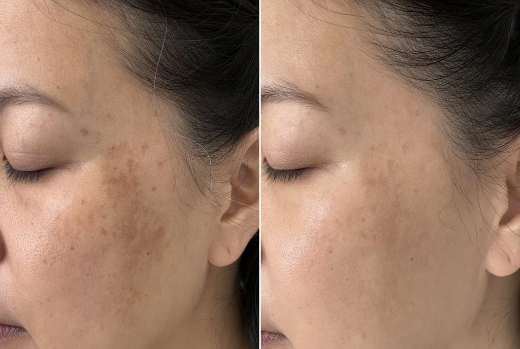 Customer photo review of PDRN Hydrating UV Serum