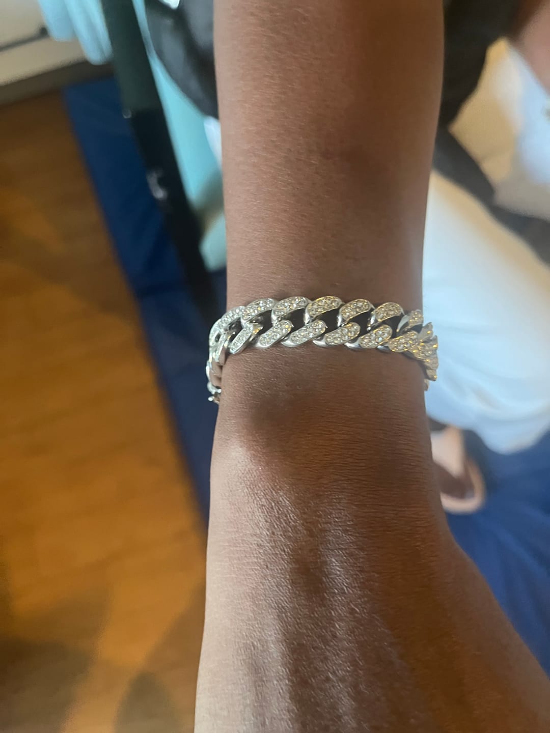 Customer photo review of Double Row Diamond Ring - White Gold