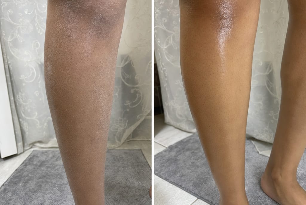 Customer photo review of Glow Body Oil