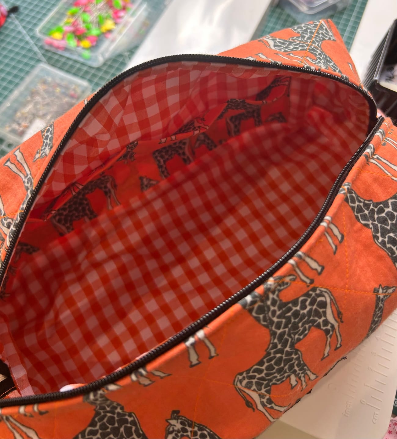 Customer photo review of 1/4 inch Gingham Polycotton Fabric