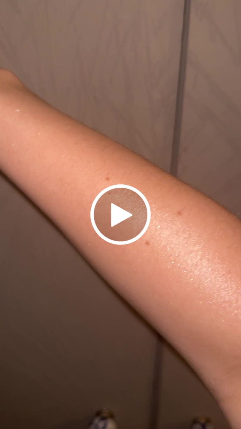 Customer video review of Shimmering Body Oil Glazed Strawberry Butter Cream