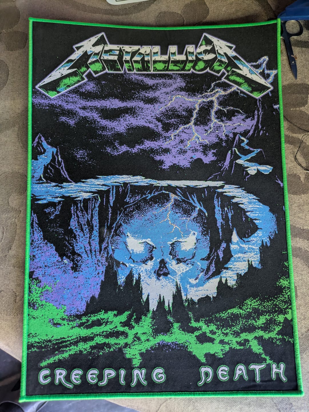 Customer photo review of Metallica - Creeping Death - Backpatch
