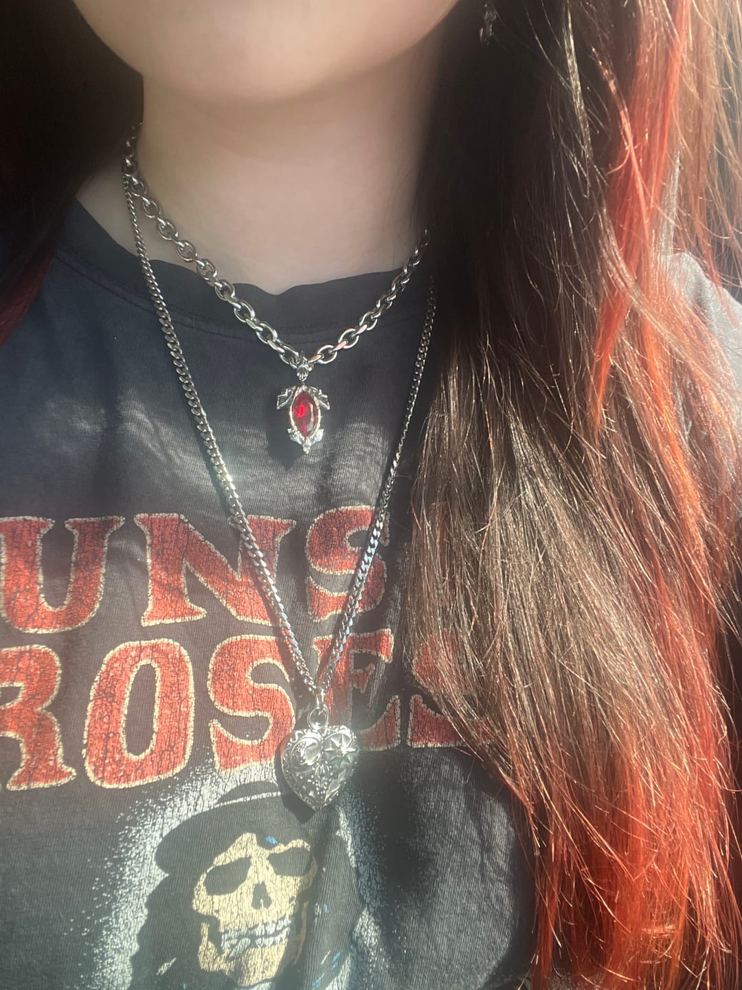 Customer photo review of BIRTHSTONE PENDANT