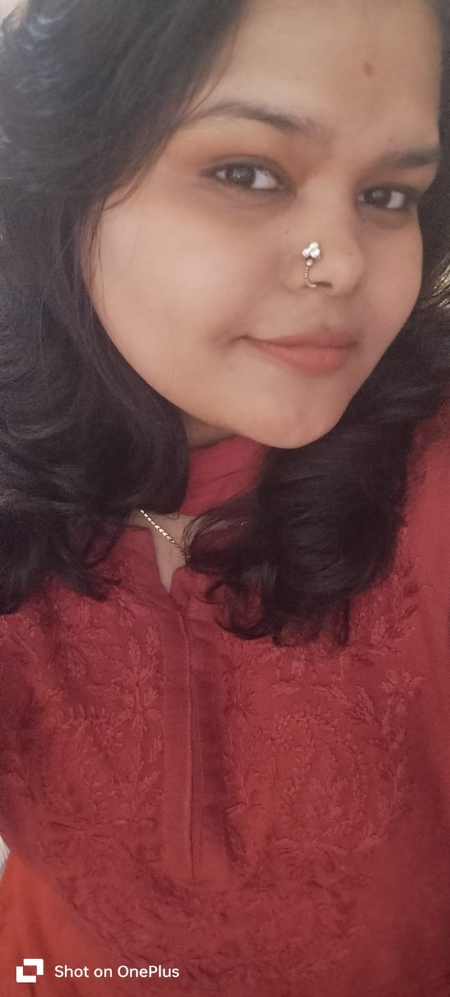 Customer photo review of Laila Maroon Ombre Rayon 3 Piece Set