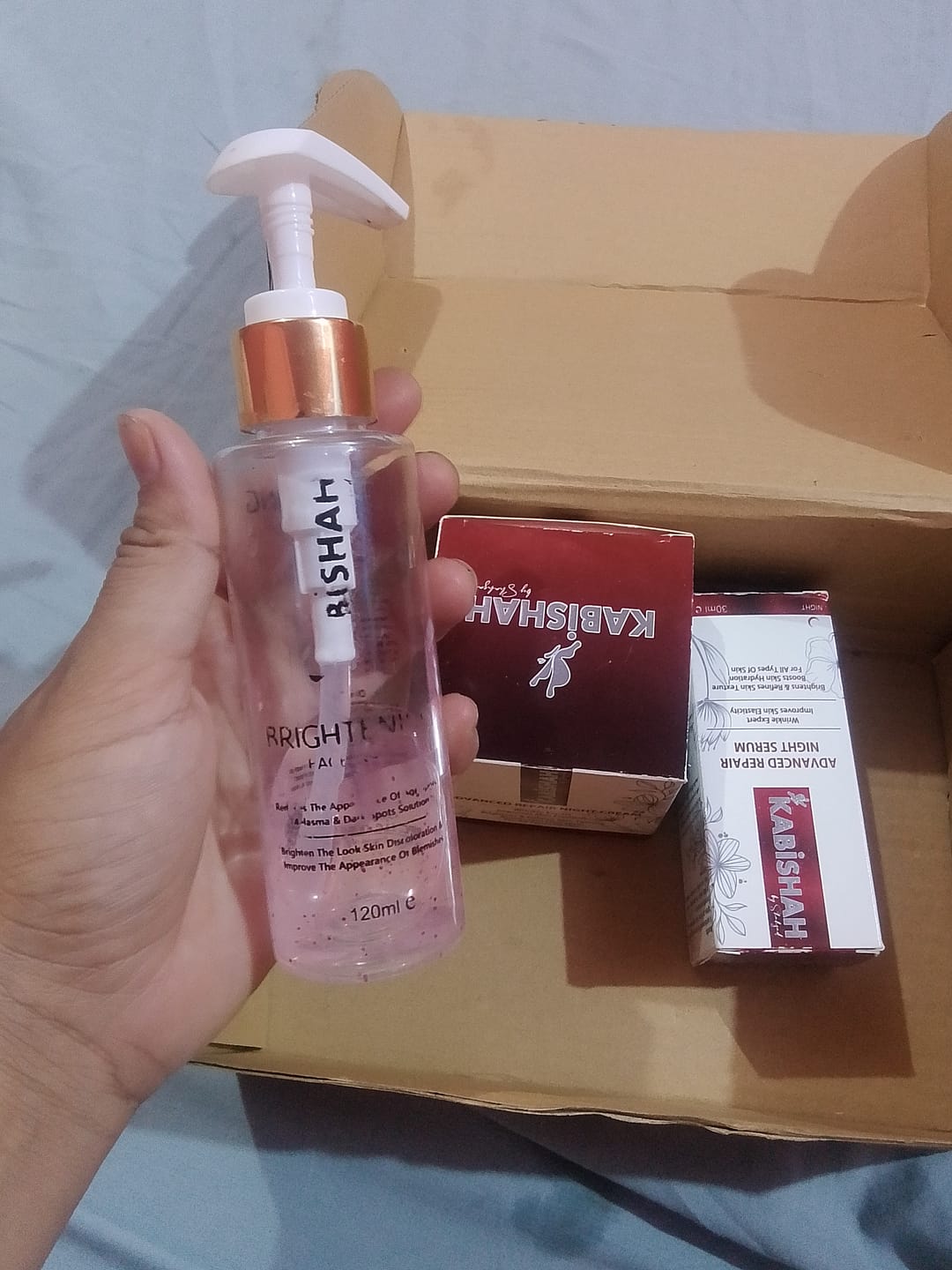Customer photo review of Night Bundle - Midnight Miracle Skincare Trio
