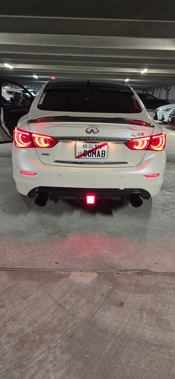 Customer photo review of Custom Japanese License Plate - Vanity & Magnetic Cover