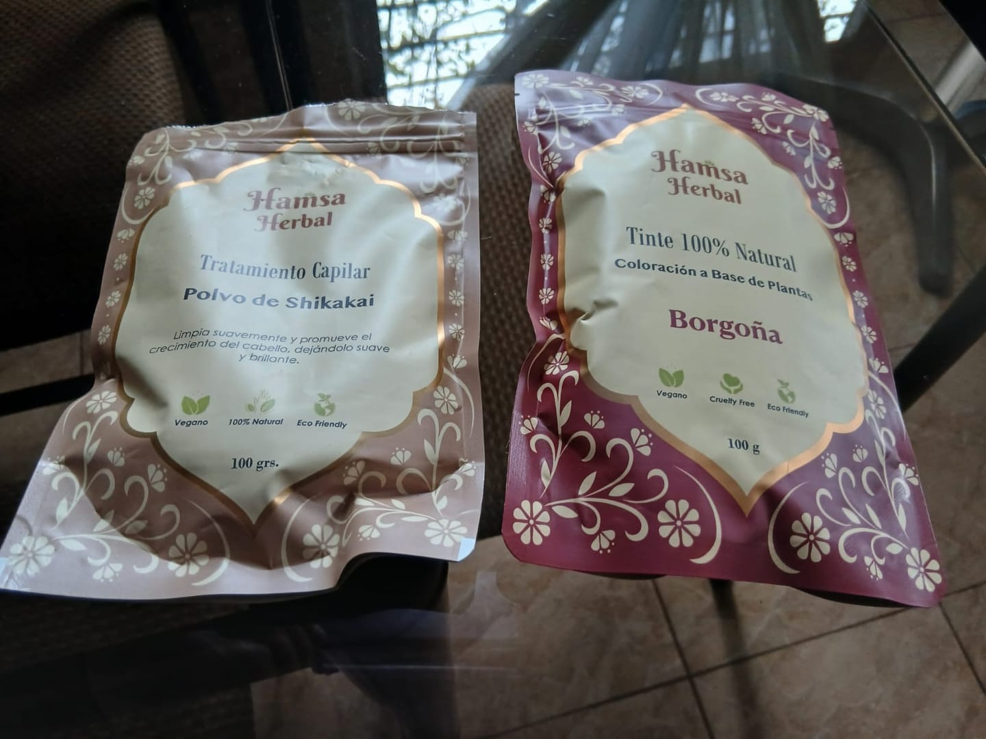 Customer photo review of Tinte 100% Natural - Borgoña