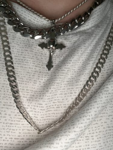 Customer photo review of DOWN YOUR THROAT PENDANT