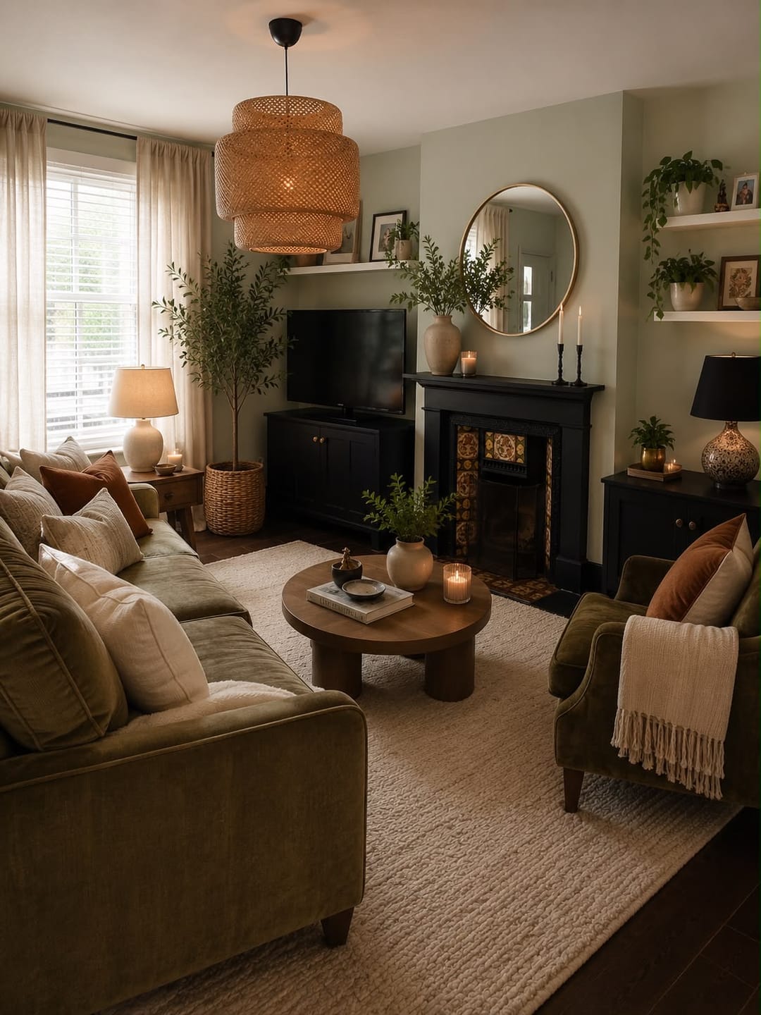 Customer photo review of Heritage Armchair, Chenille Serpentine / Garnet