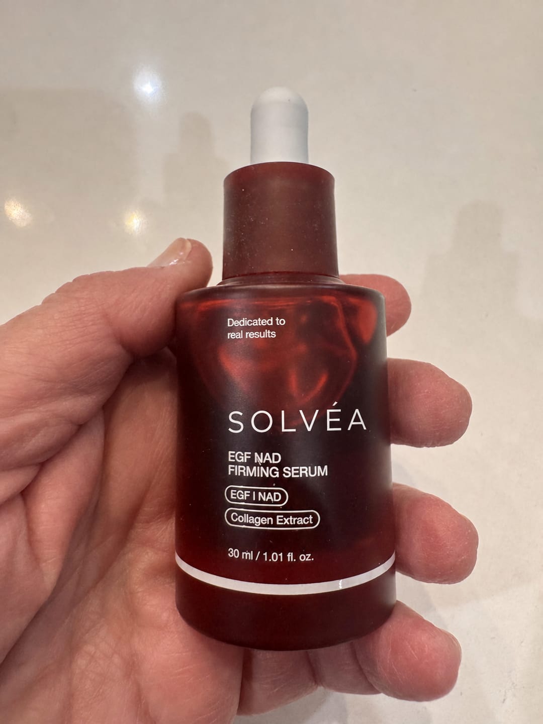 Customer photo review of NAD+ Serum