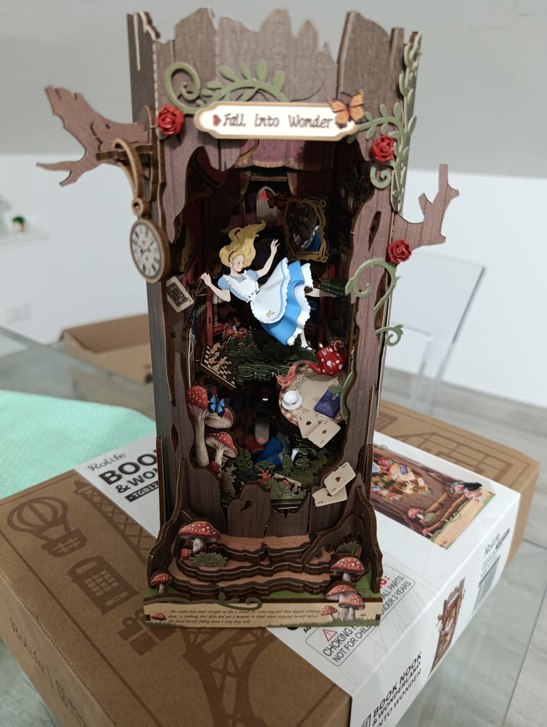 Customer photo review of DIY Book Nook kit - Alice Adventure