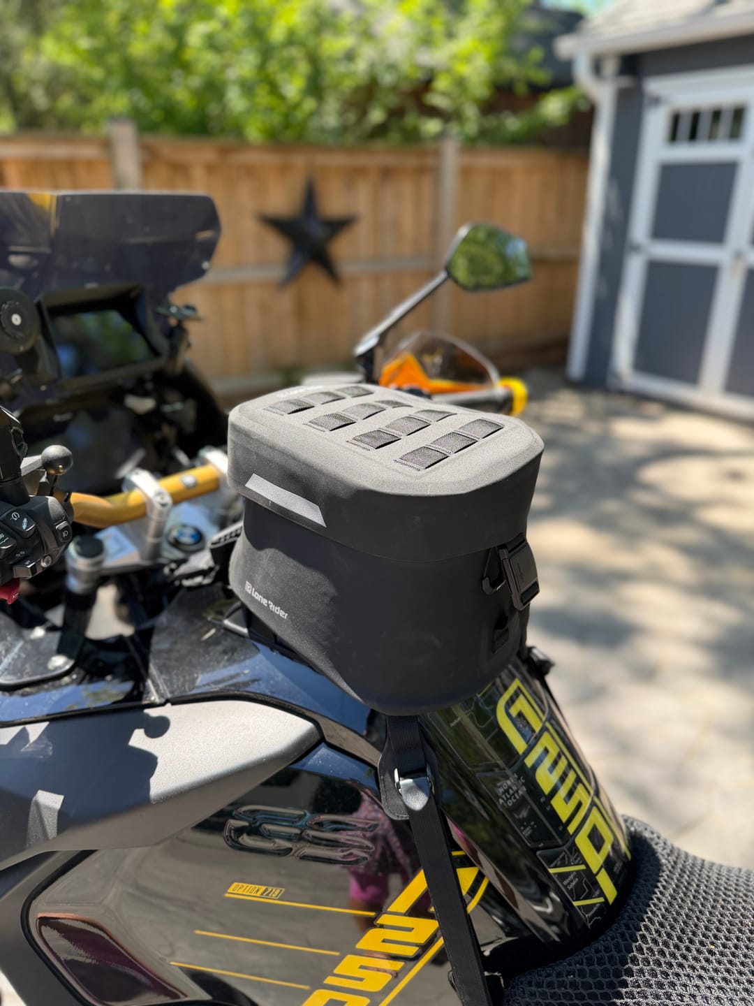 Customer photo review of Ranger Tank Bag