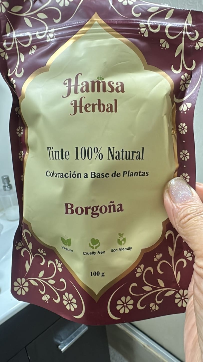 Customer photo review of Tinte 100% Natural - Borgoña