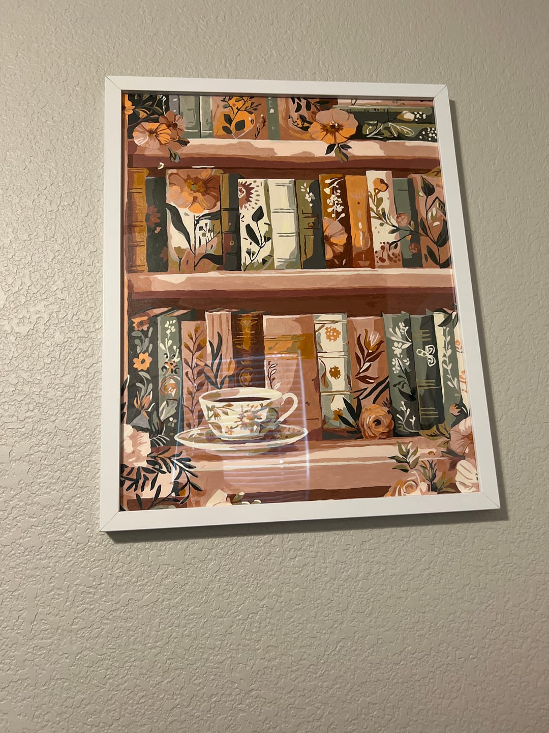 Customer photo review of Blooming library | Paint by Number