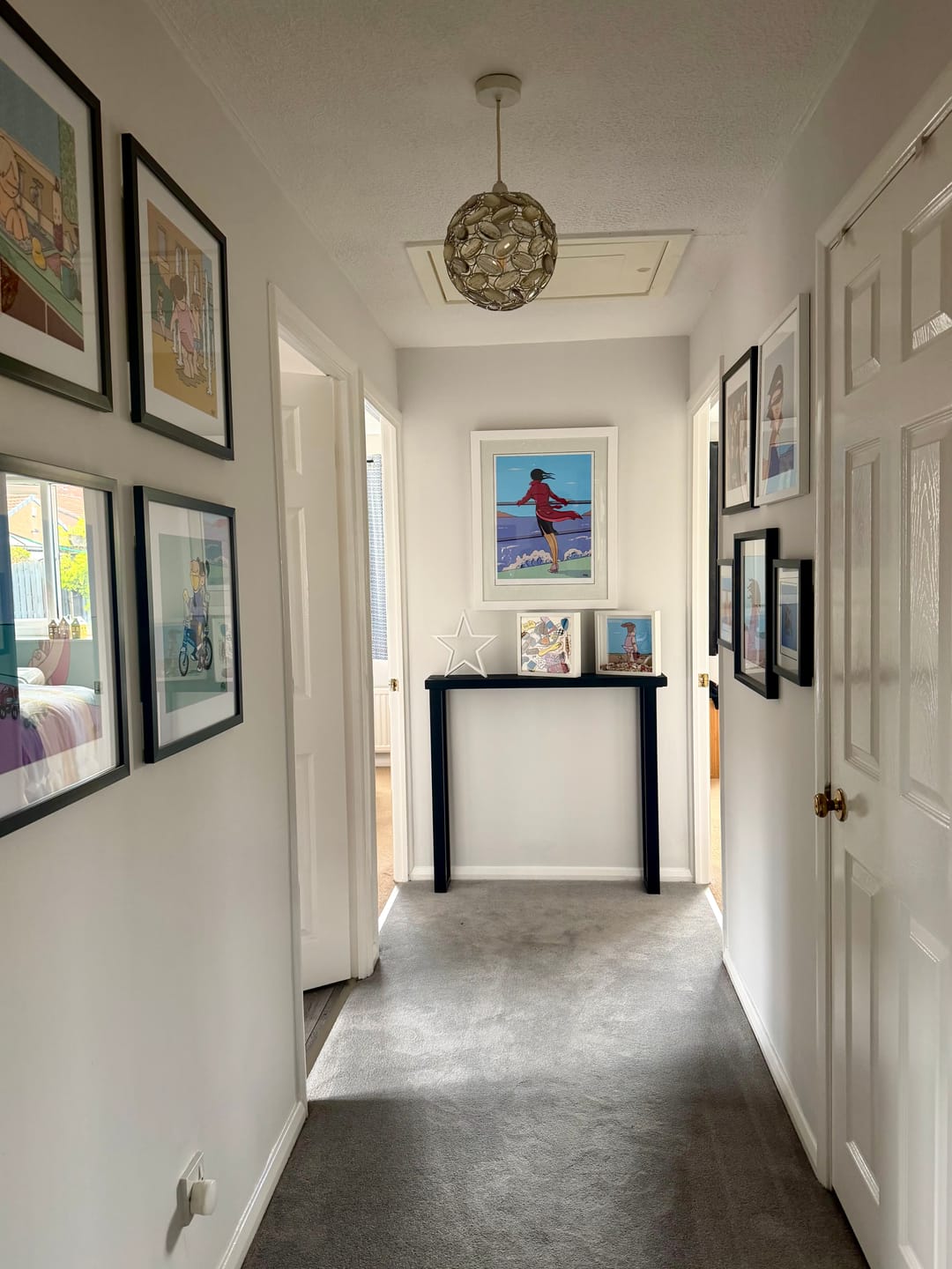Customer photo review of Black Rustic Console Table  | 20cm Depth