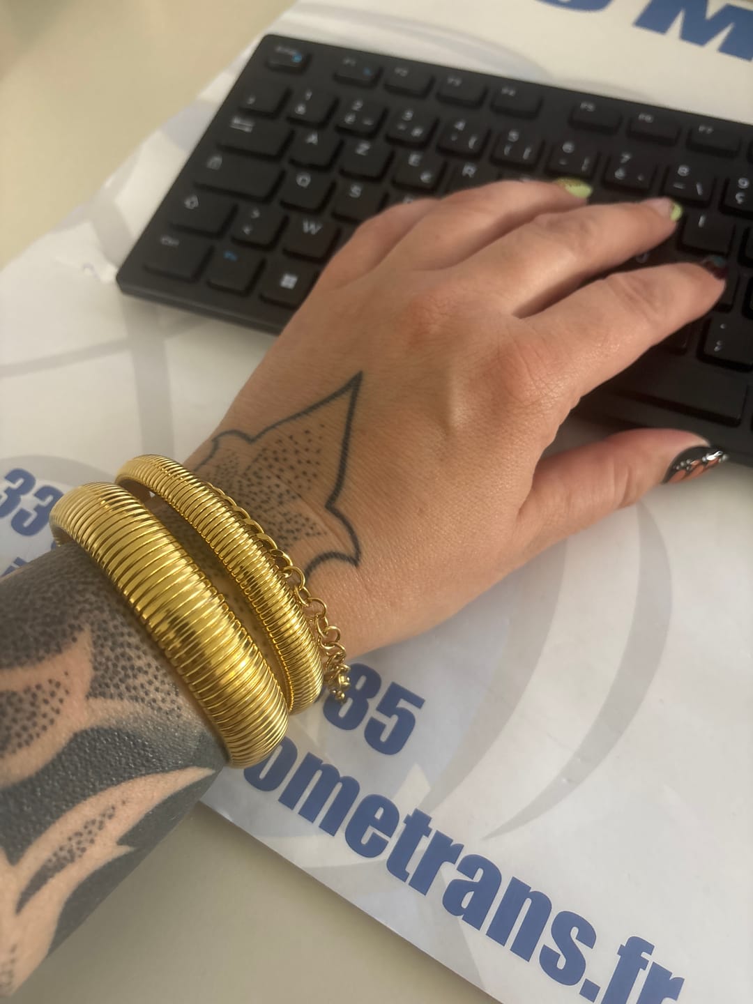 Customer photo review of Ibiza Chunky Bangle (Bundle)