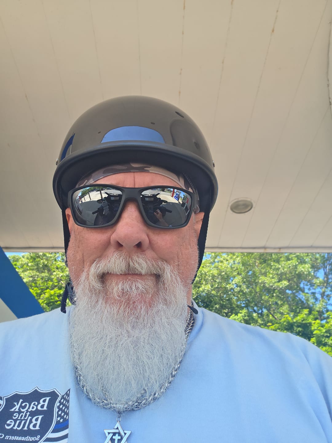 Customer photo review of Smallest & Lightest DOT Beanie Helmet - Gloss Black