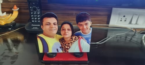 Customer photo review of Personalized Couple & Family Photo Caricature | Unique Gift for Anniversary, Birthday & Special Occasions