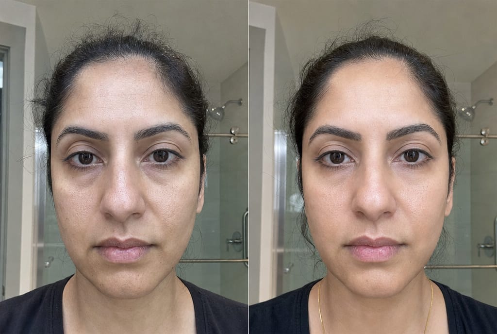 Customer photo review of Copper Peptide Serum
