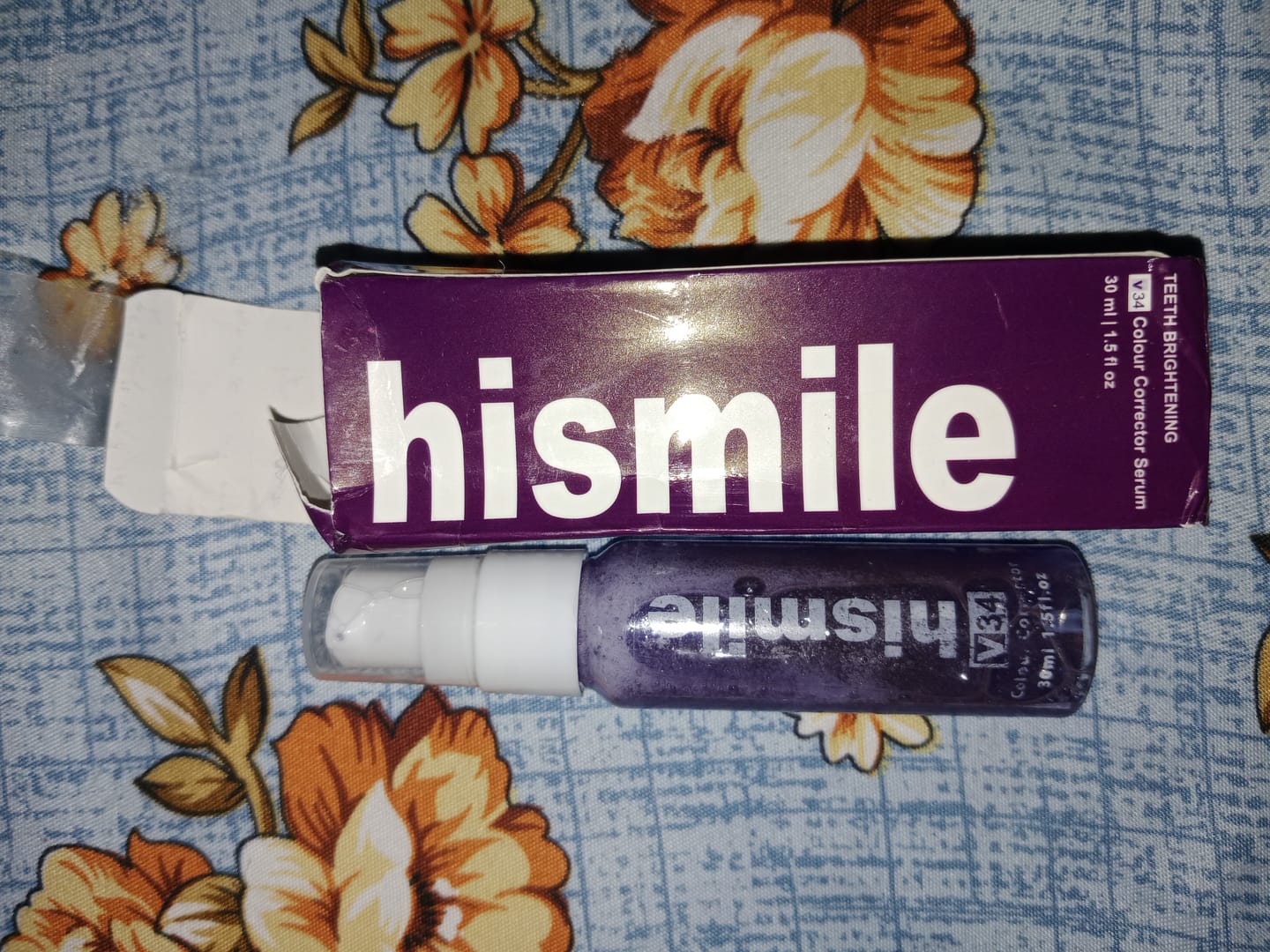 Customer photo review of V34 Teeth Whitening Serum - (IMPORTED)