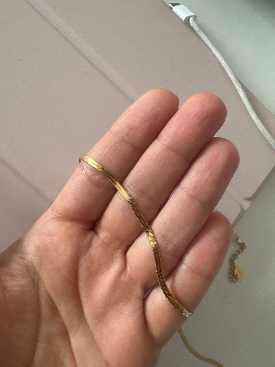 Customer photo review of Lily Necklace