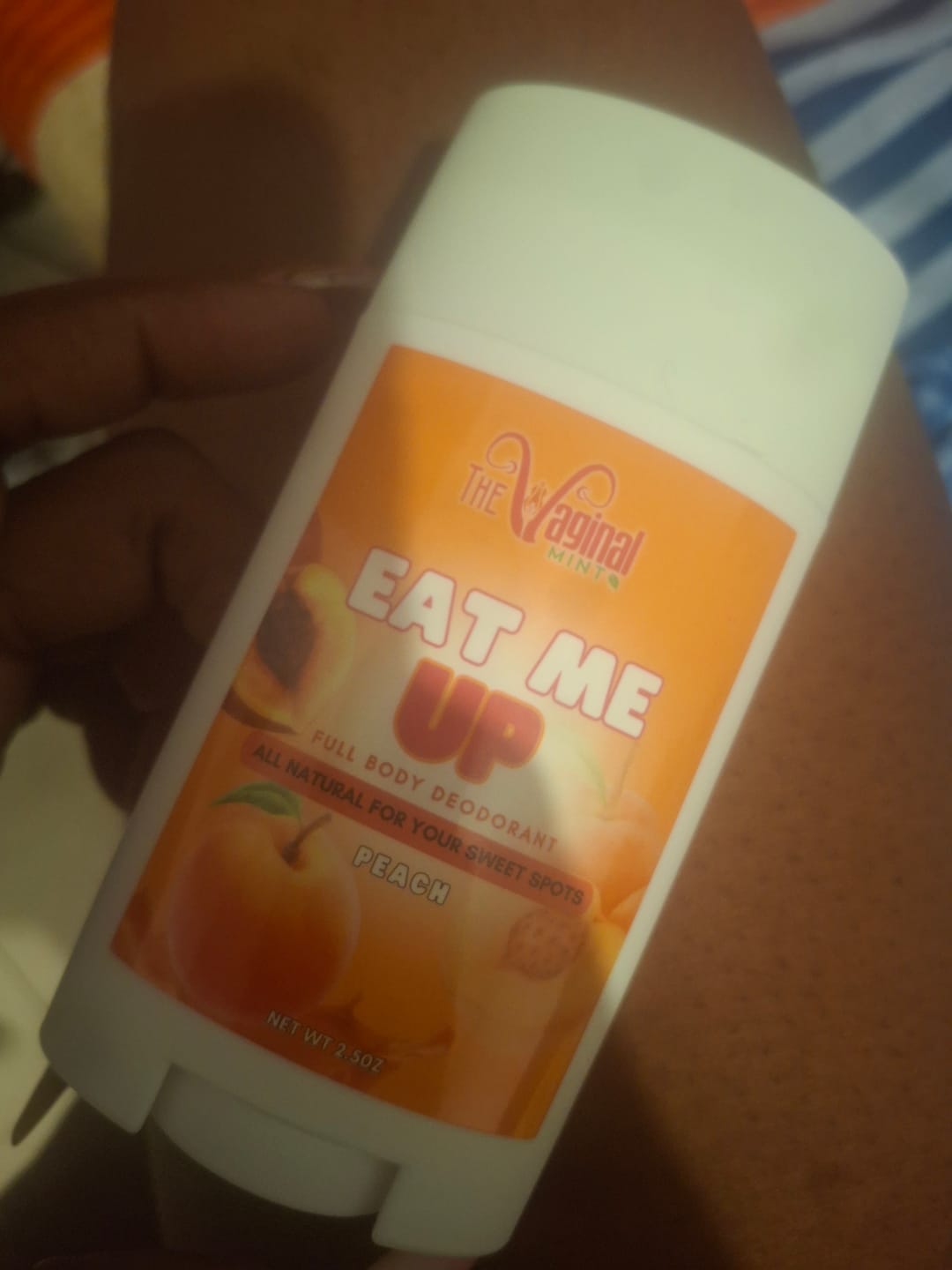 Customer photo review of Eat Me Up: Body & Boob Deodorant 🍑😋