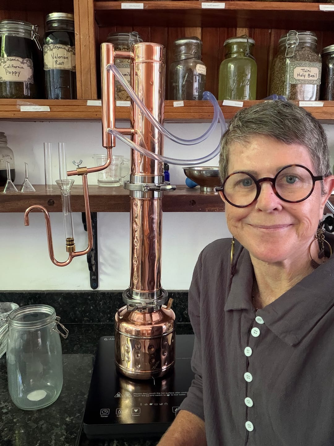 Customer photo review of Glass Funnel with straight top, 2 pc