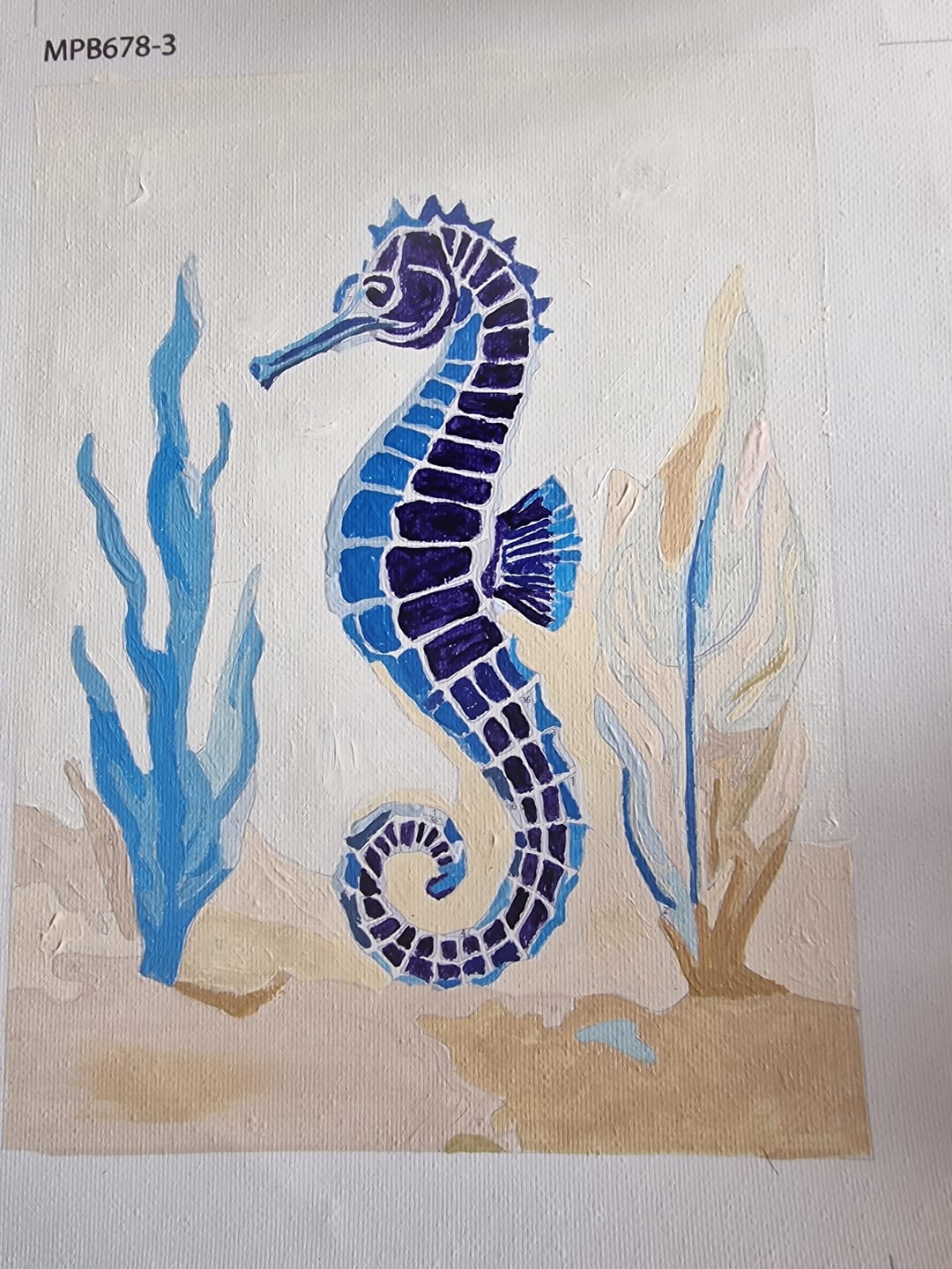 Customer photo review of 6 Mini Paintings - Under The Sea Set