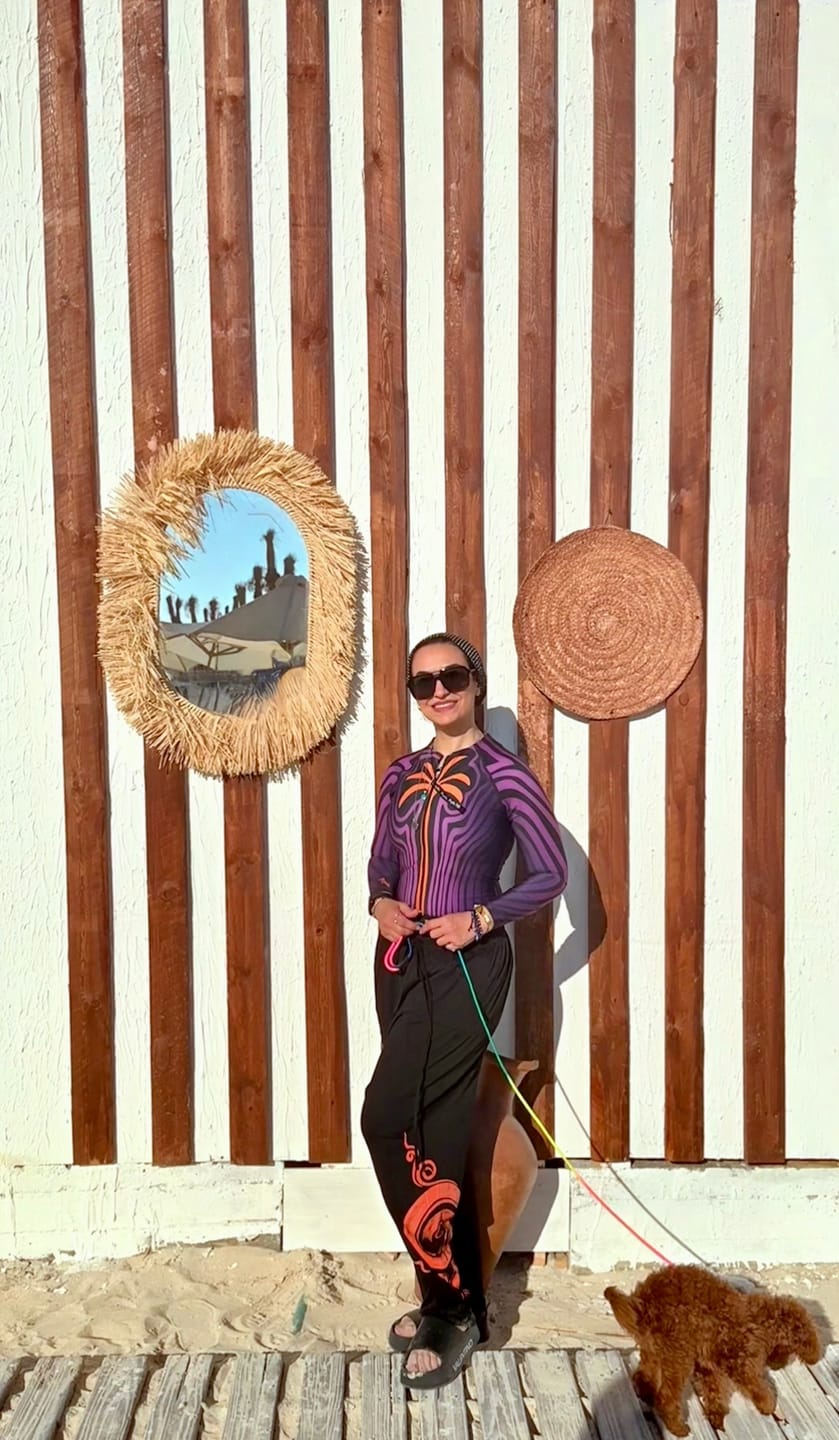 Customer photo review of Retro Palm Rashguard