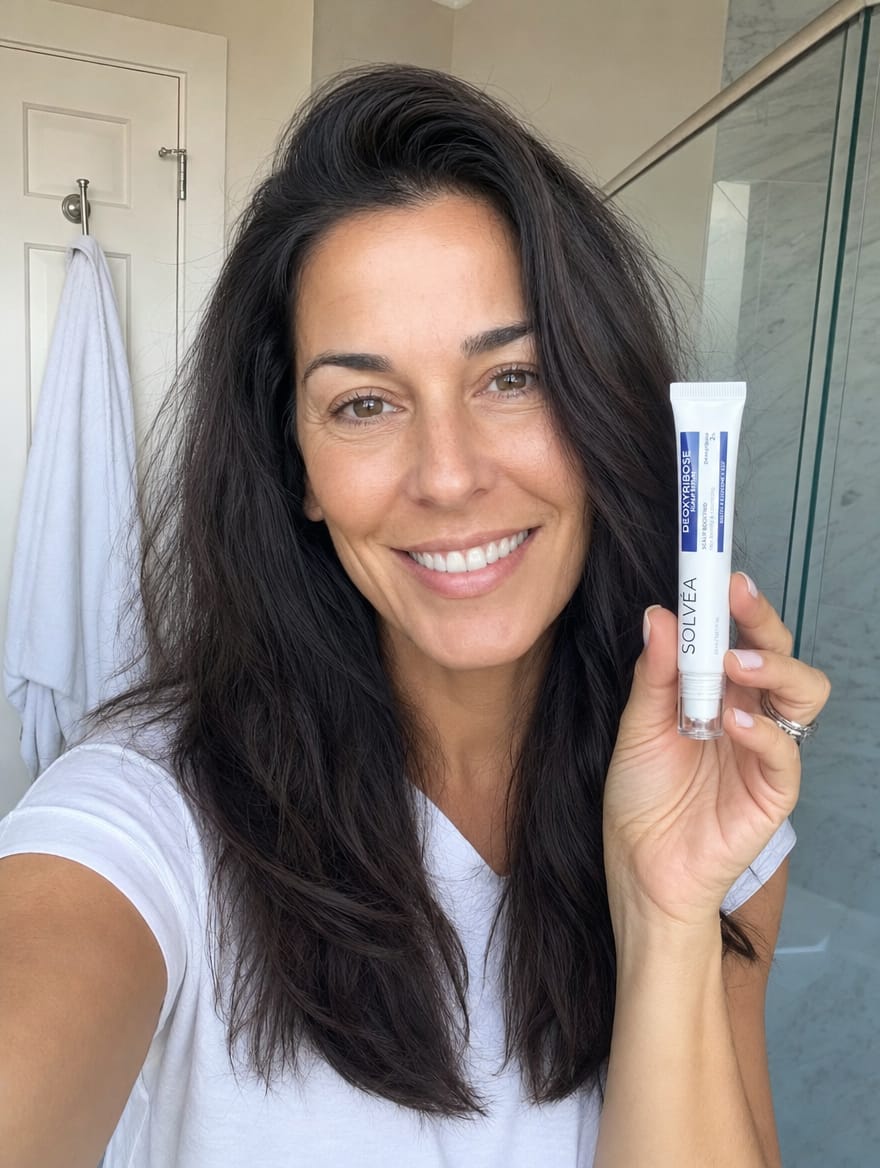 Customer photo review of Deoxyribose Scalp Serum