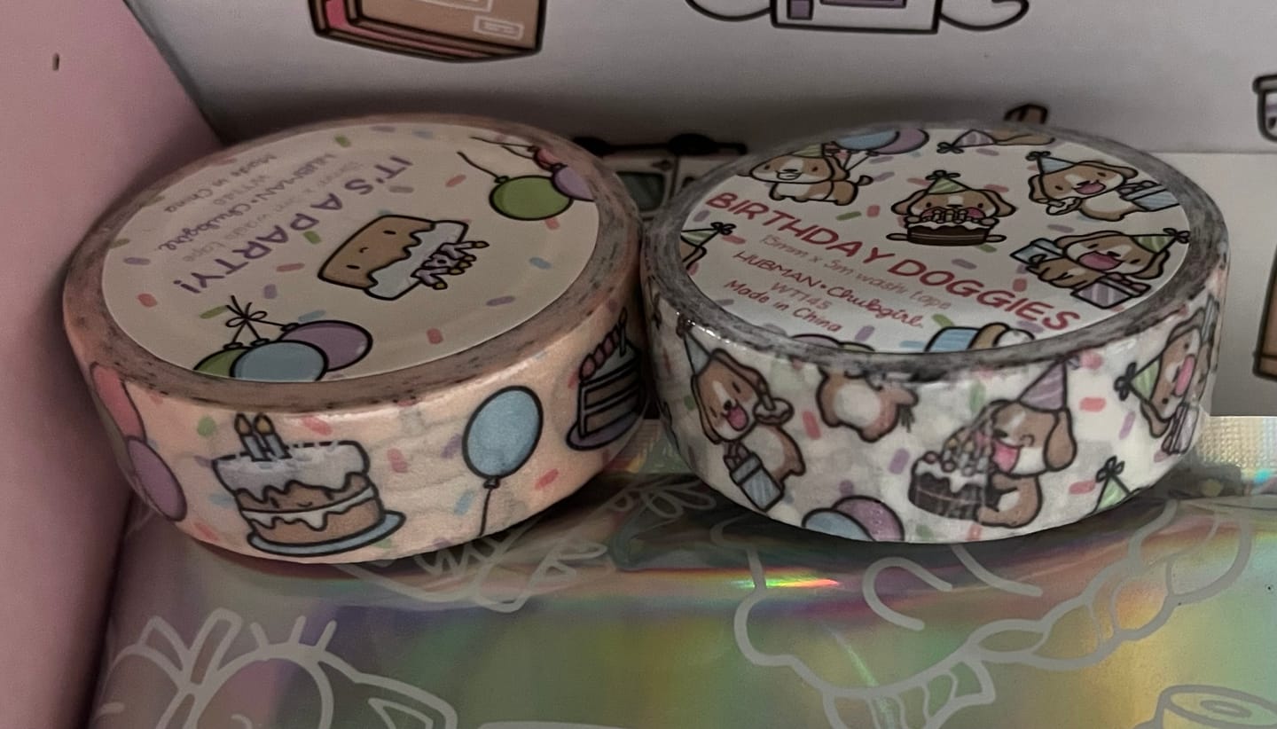 Customer photo review of Happy Birthday Washi Tape (Set of 2)