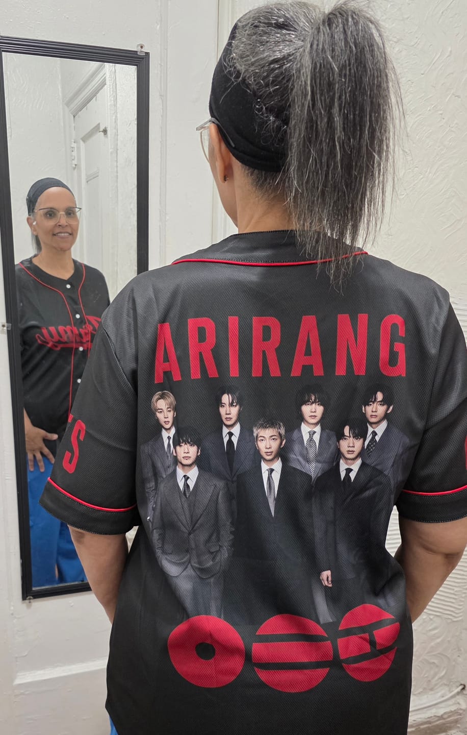 Customer photo review of Arirang Album BTS Baseball Jersey Gifts For Army