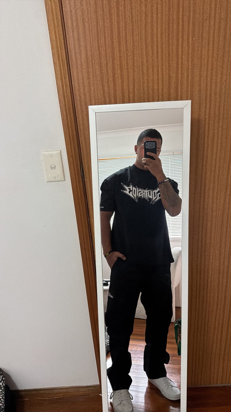Customer photo review of Southside - Black Cargo Pants