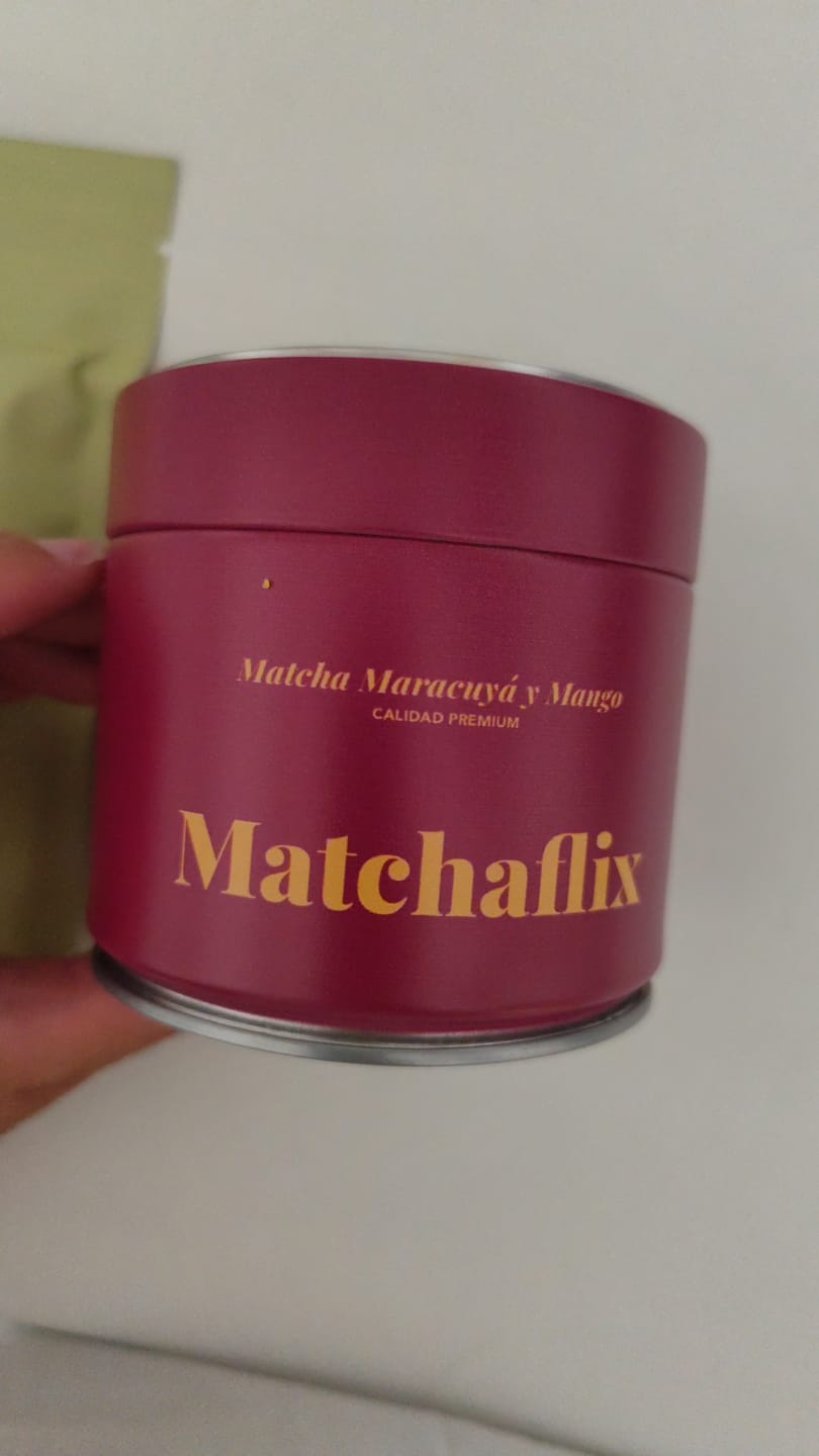 Customer photo review of Té Matcha Premium Maracuyá y Mango