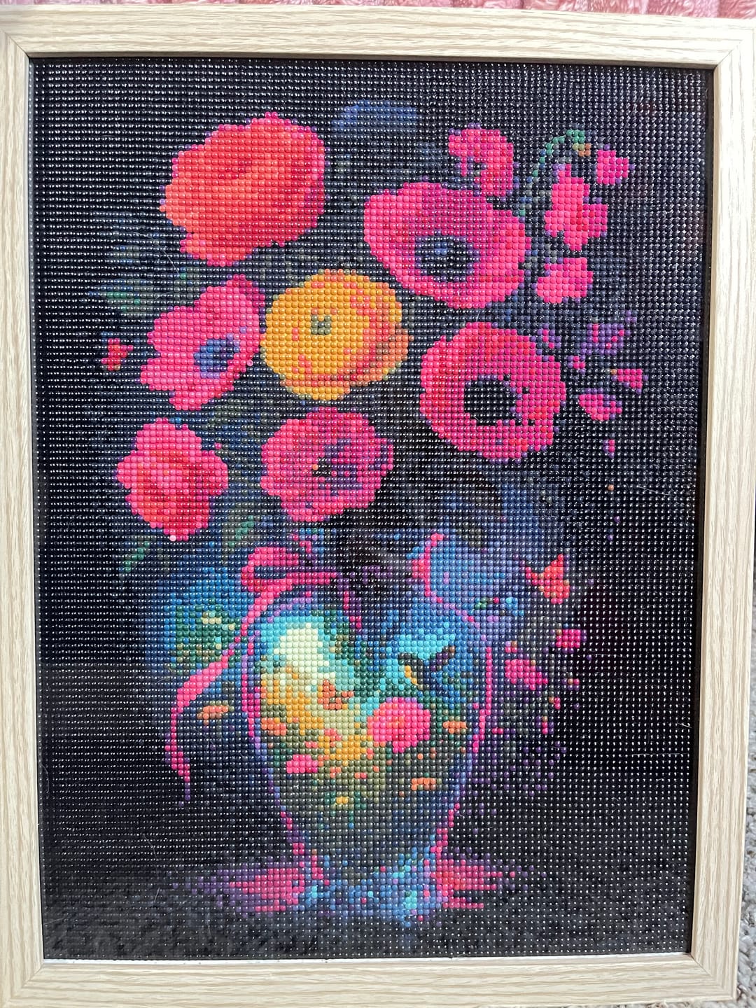 Customer photo review of Vessel of Eternal Bloom (Diamond Painting)