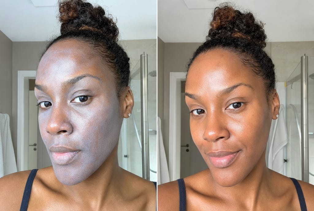 Customer photo review of PDRN Hydrating UV Serum