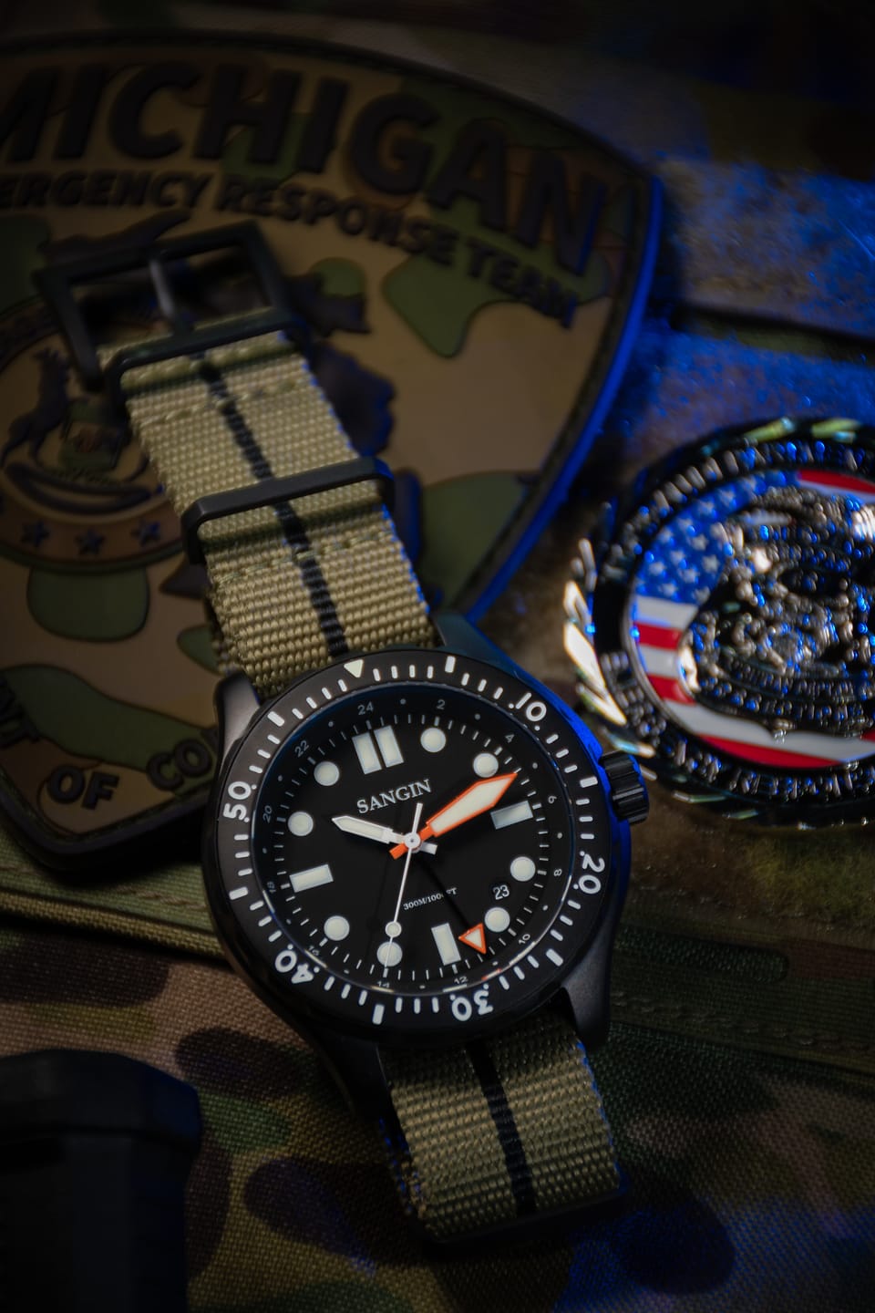 Customer photo review of Five Eye Nylon Watch Strap - PVD/Black