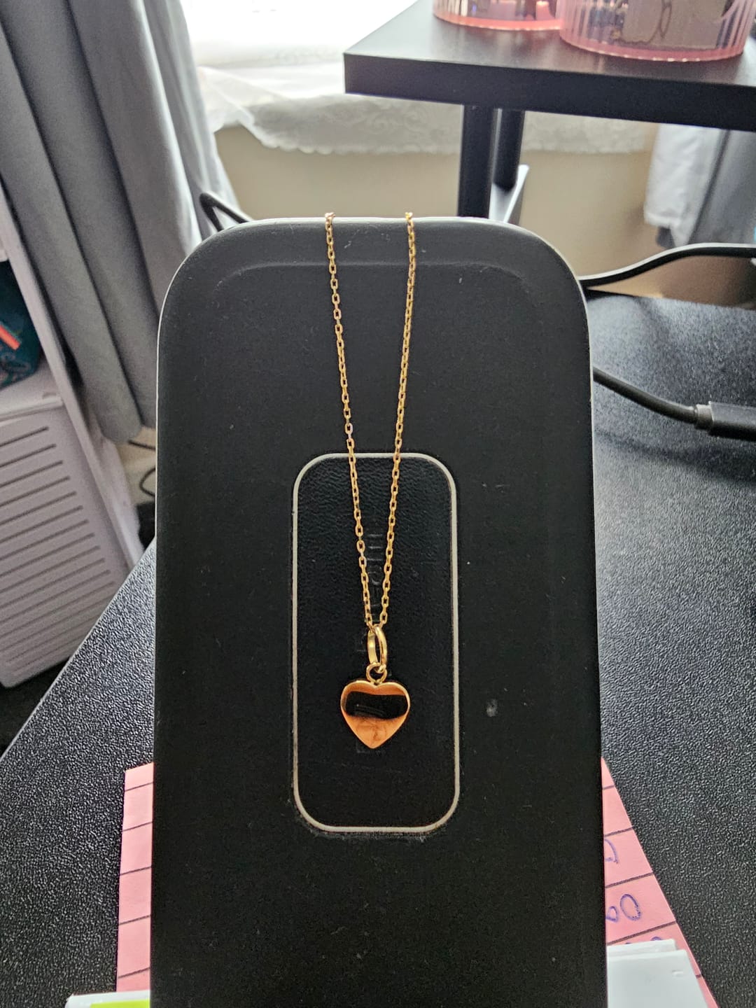 Customer photo review of Mini Heart Pendant