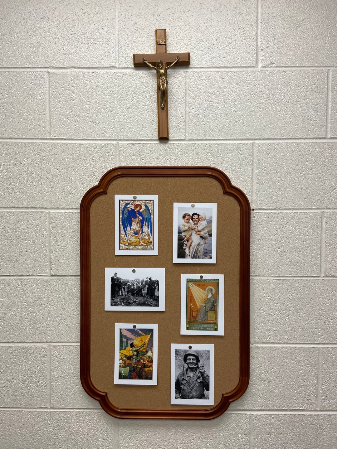 Customer photo review of St. Gianna Molla Holding Two of Her Children – Exclusive Photo Restoration – Catholic Art Print – Catholic Gift
