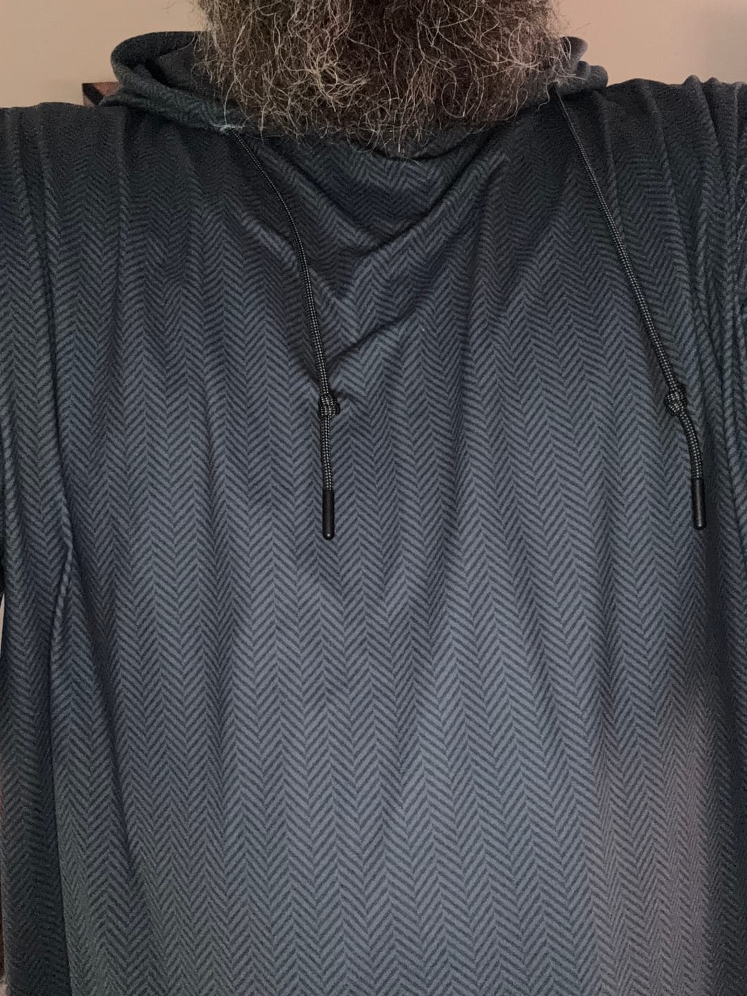 Customer photo review of Bad to the Herringbone – Performance Hoodie