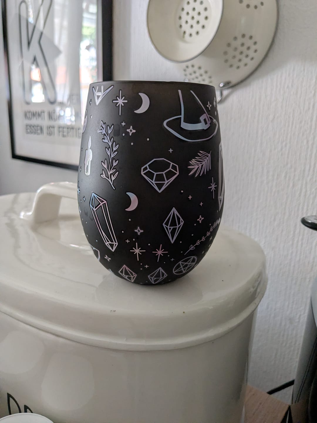 Customer photo review of Trinkglas Crystal Witch – Magisches Glas mit Kristallen