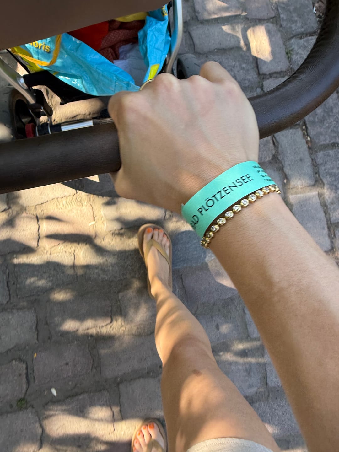 Customer photo review of Classic Bezel Tennis Bracelet