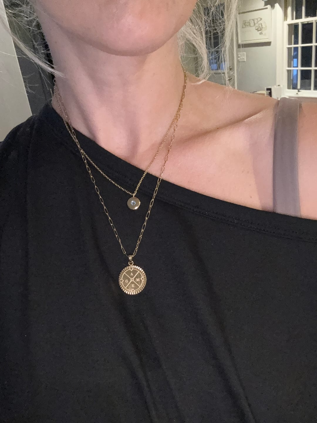 Customer photo review of Birthstone Necklace