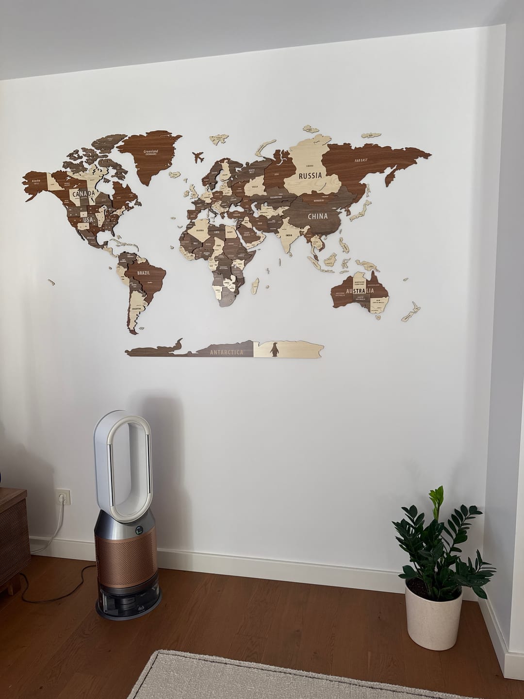 Customer photo review of Ahşap Dünya Haritası - Çok Katmanlı 3D Ahşap Duvar Dekoru (Mixed)