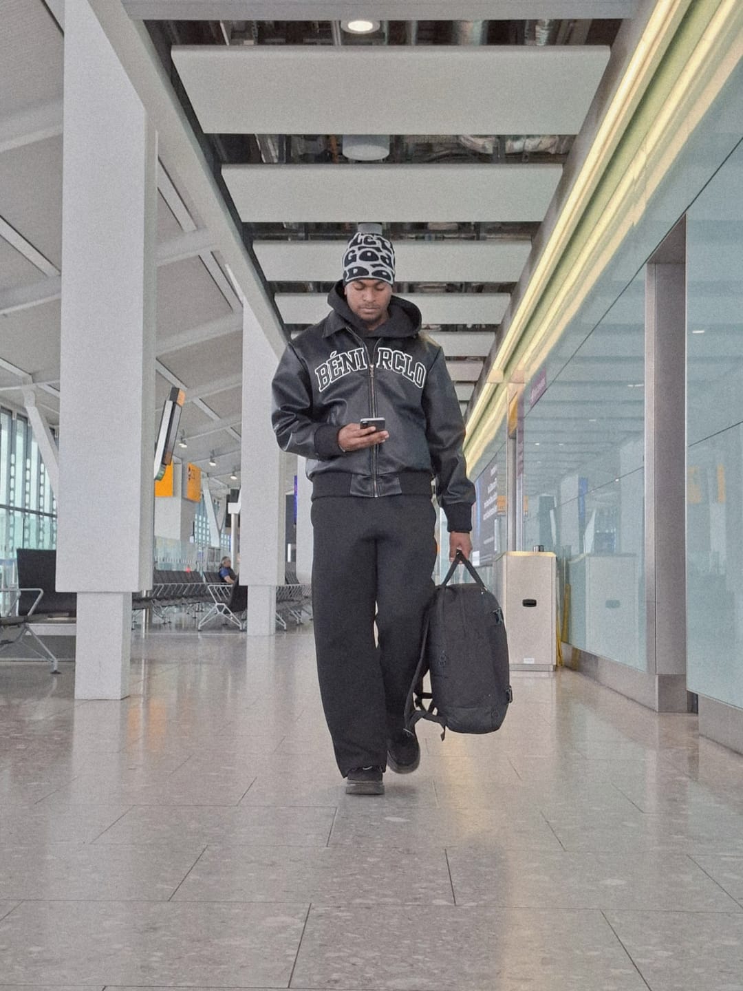 Customer photo review of Trust Gods Timing Jacket - Blackout