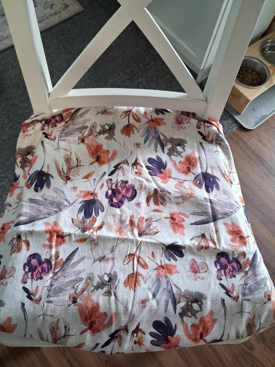Customer photo review of Watercolour Floral Linen Viscose Fabric
