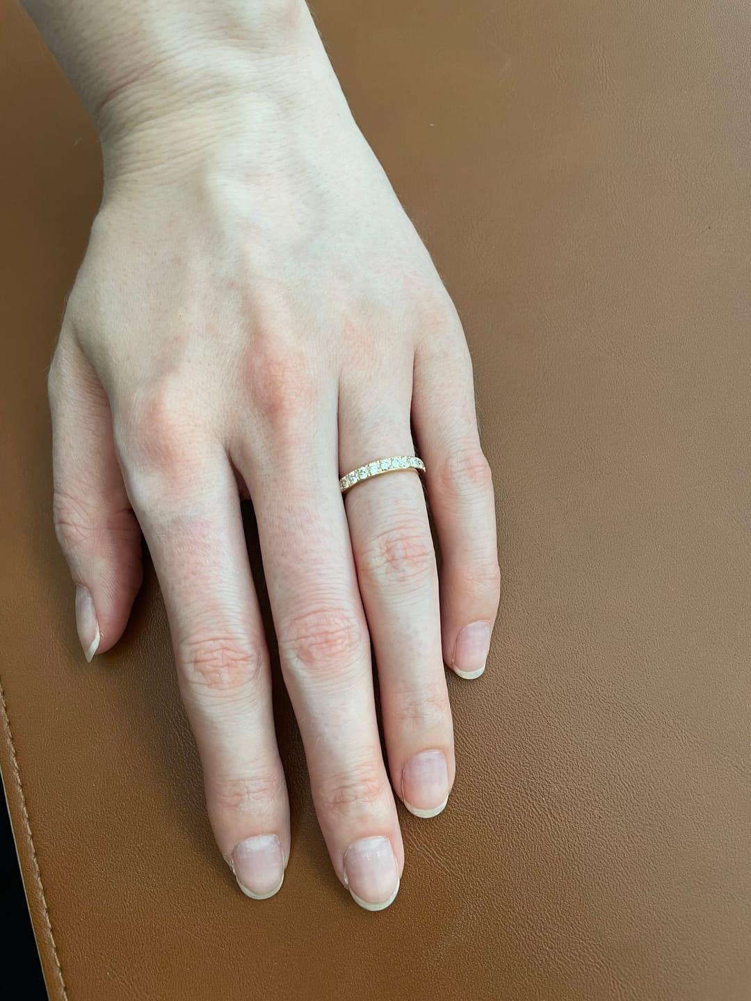 Customer photo review of Eternity Band Ring