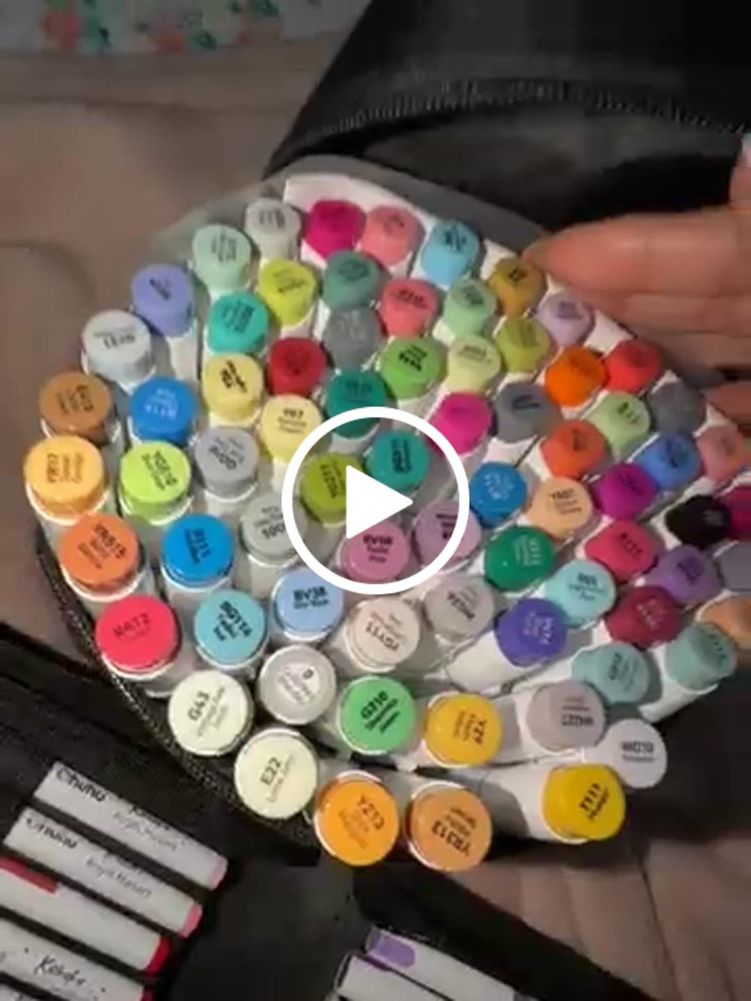 Customer video review of Ohuhu Honolulu 72 Colors Dual Tips Alcohol Art Markers (New Color Codes)