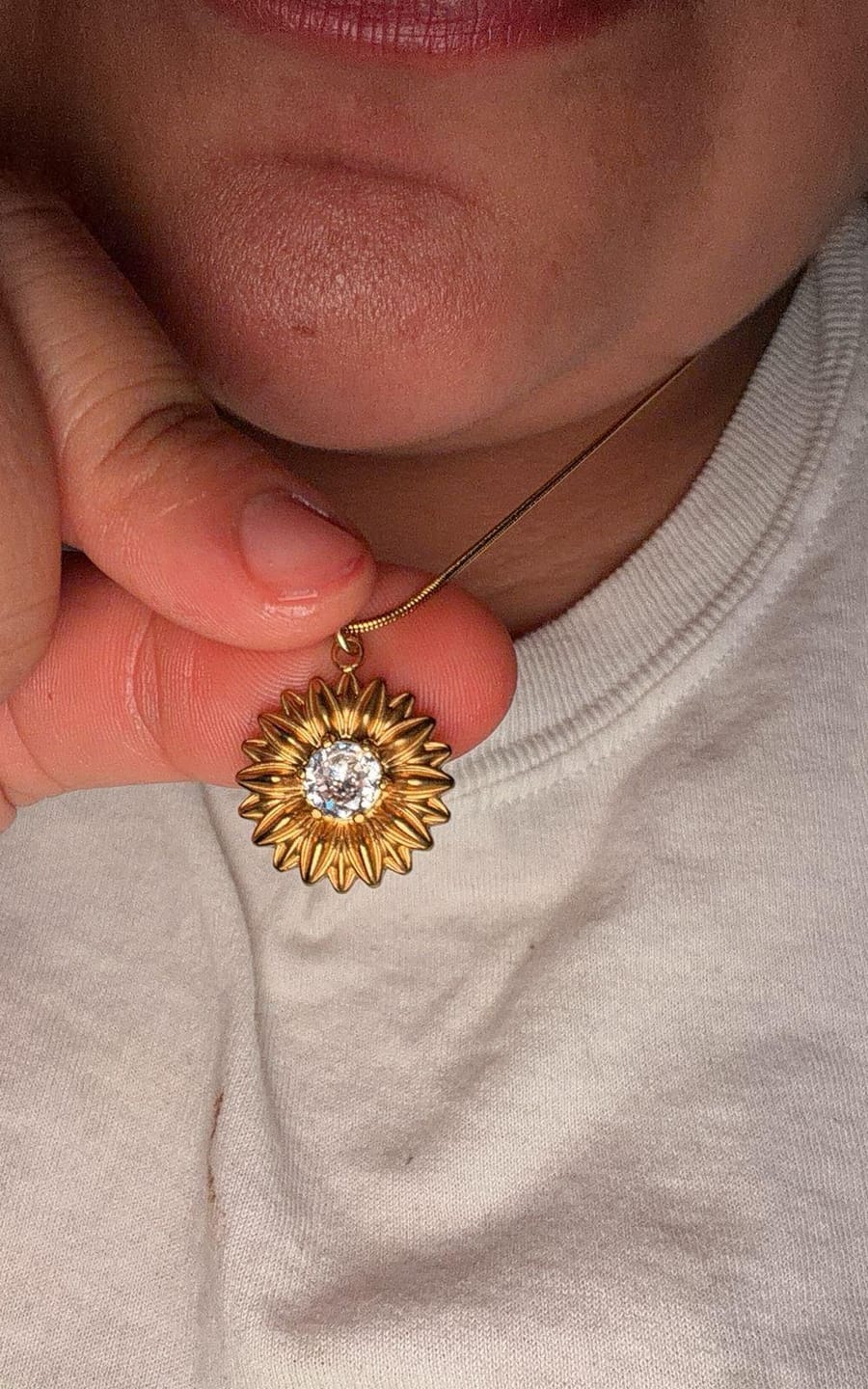 Customer photo review of Collar Sunflower
