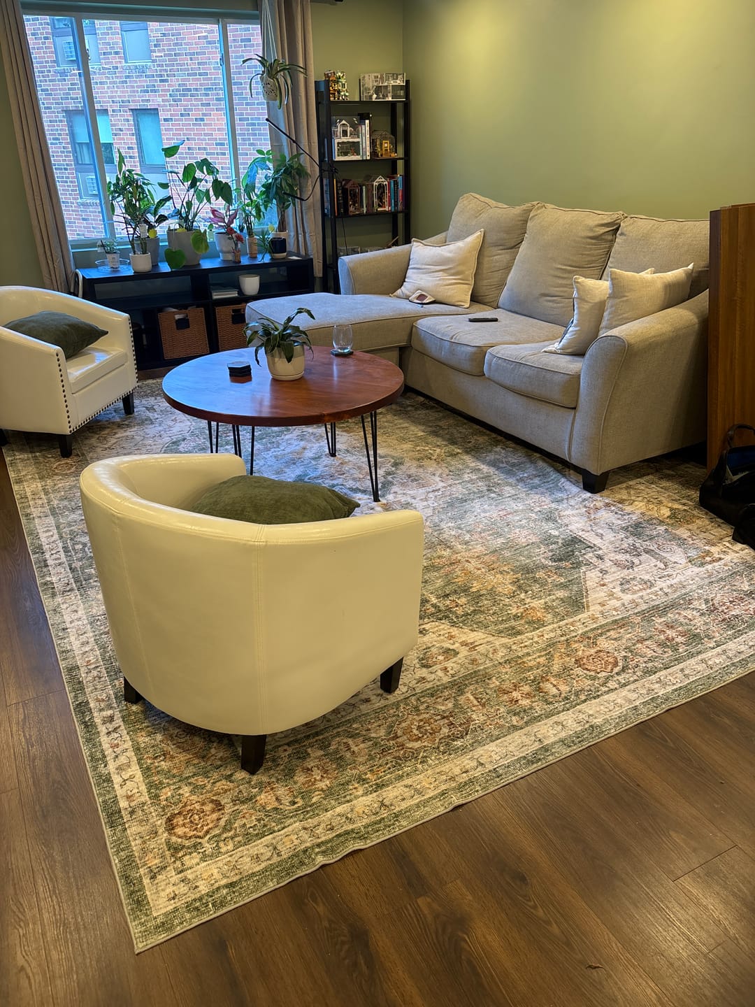 Customer photo review of Selene Washable Area Rug - Green